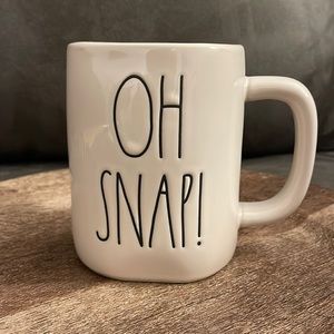 RAE DUNN OH SNAP Double sided MUG